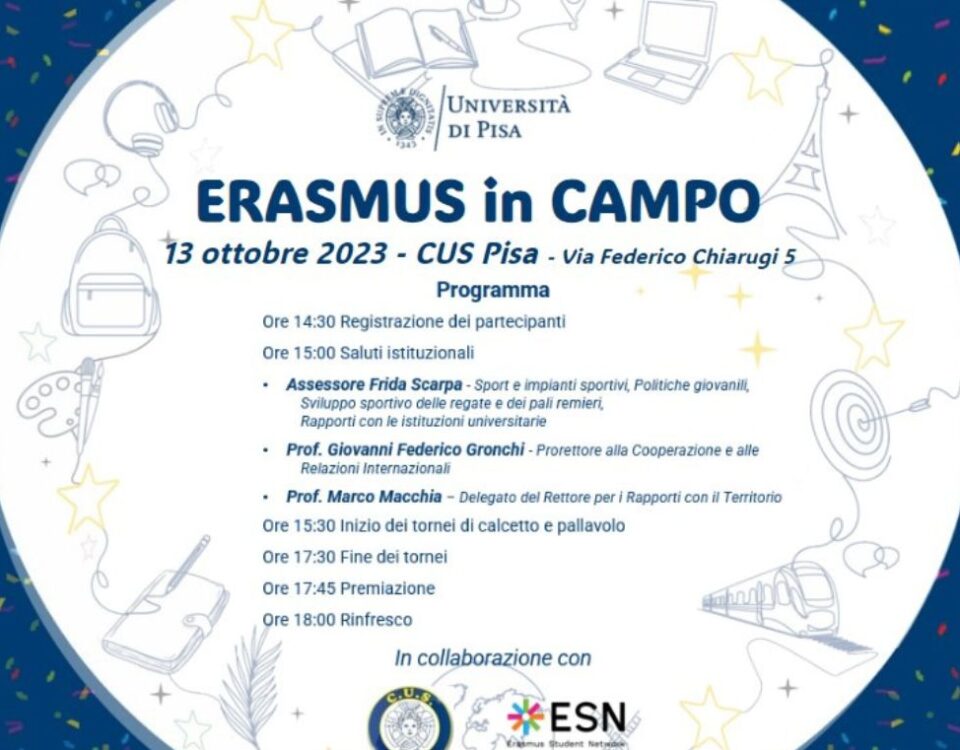 Locandina erasmus in campo