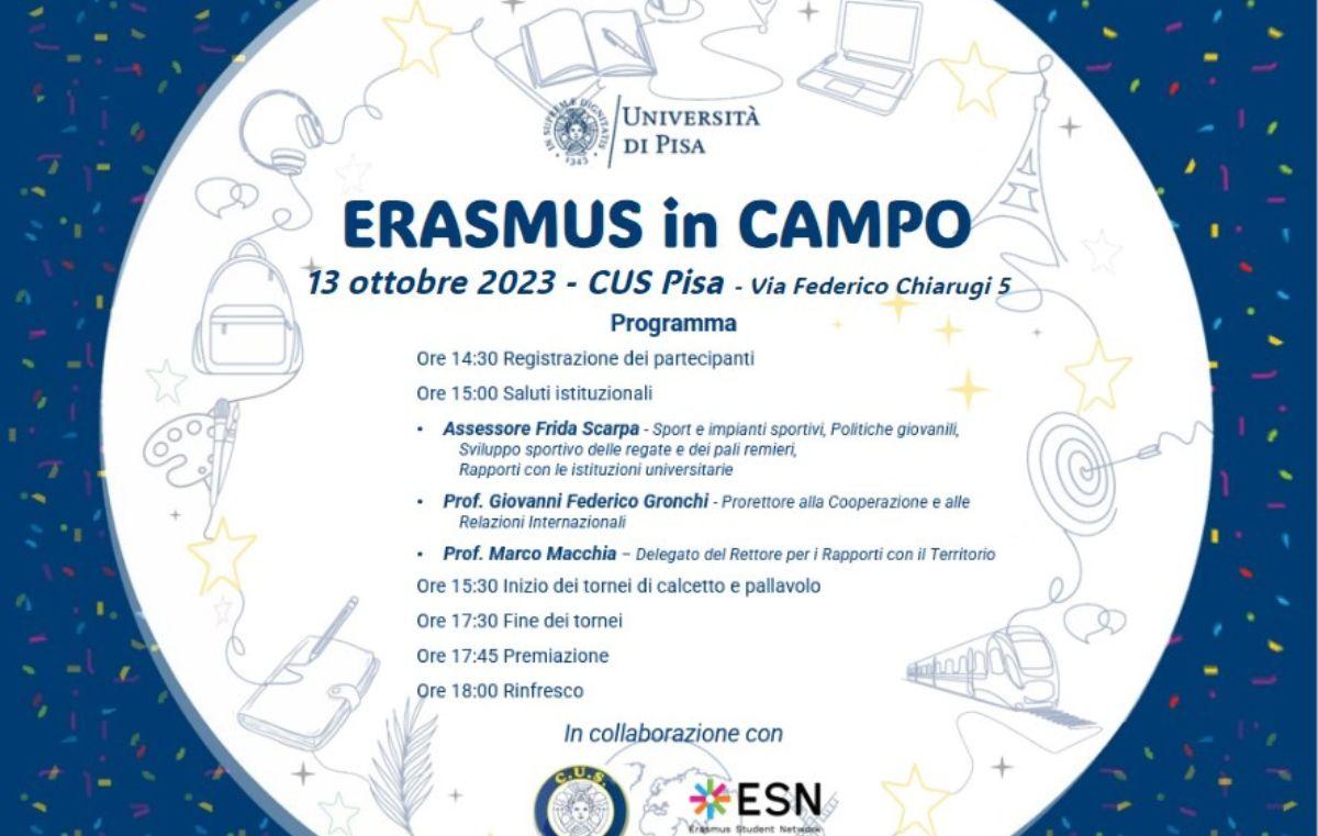 Locandina erasmus in campo
